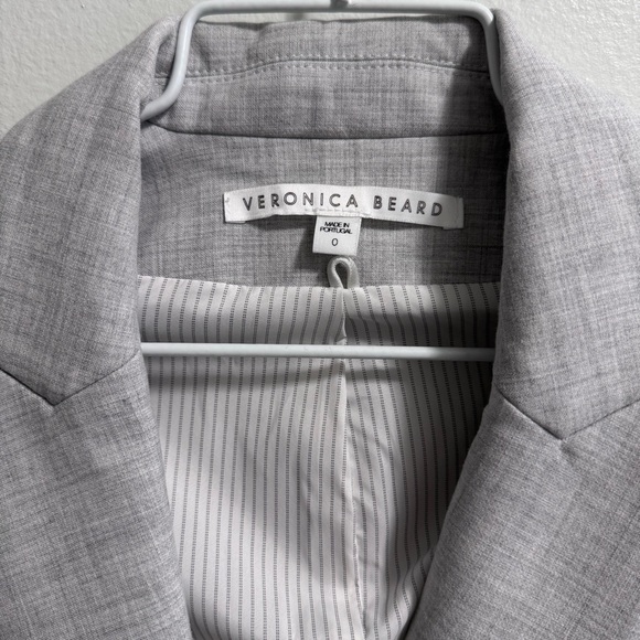 Veronica Beard Grey Blazer Size 0 - Picture 3 of 15